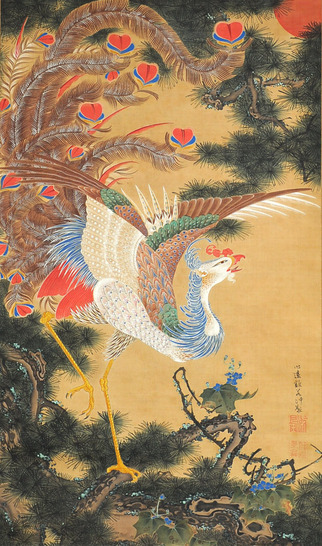 若冲、花鳥画の傑作「孔雀鳳凰図」 83年ぶり発見 : サイクリング
