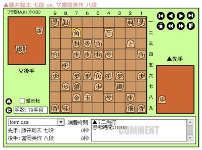 c1藤井79手目72角打ち
