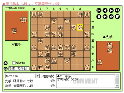 c1藤井73手目23歩成