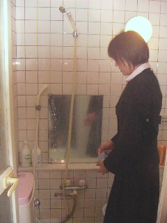 お風呂に軟水器設置