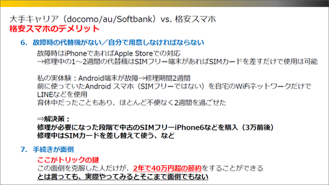 大手キャリアvs格安スマホ②