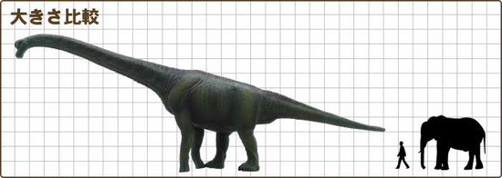 ブラキオサウルス大きさ比較
