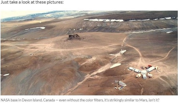【陰謀論】ＮＡＳＡ発表の「火星画像」はカナダのデヴォン島で撮影か！？　決定的証拠４つ（画像あり）