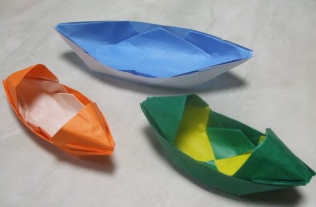折り紙 伝承の舟３種 永遠の破片