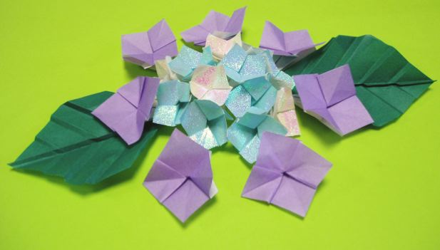折り紙 ガクアジサイの作り方 永遠の破片
