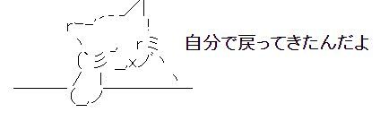 自分で戻ってきたんだよ