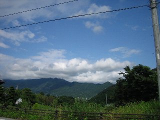 晴れた