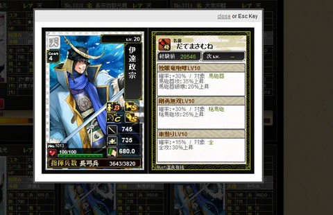 伊達スキルAll10