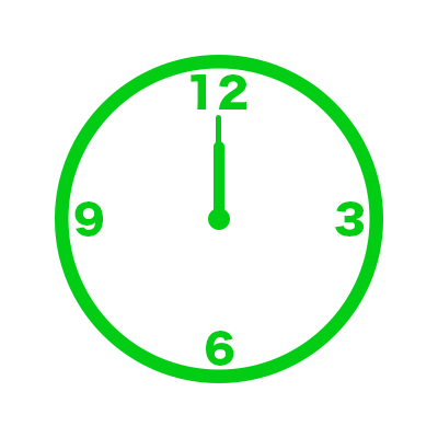 時計(12時)
