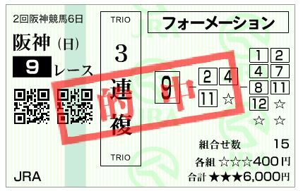 20180408忘れな草賞馬券