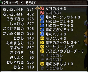 お供ねこまどう+5ステータス&装備
