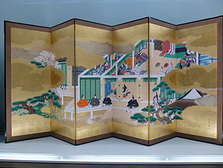 源氏物語絵合・胡蝶図屏風