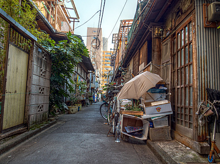 月島の路地