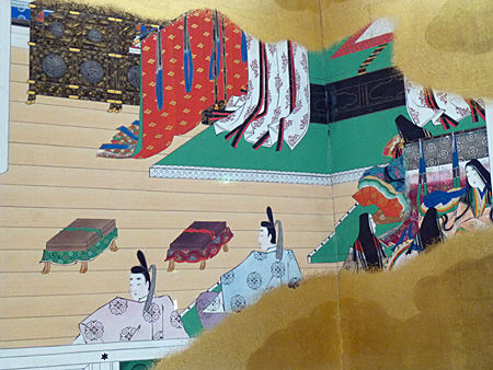 源氏物語絵合・胡蝶図屏風