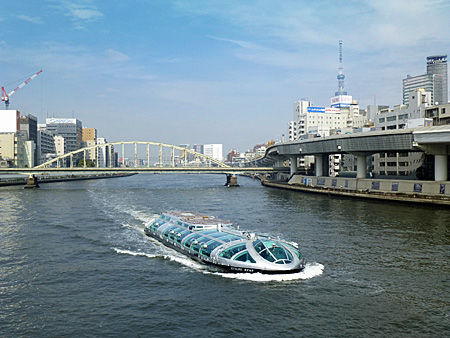 両国橋から隅田川