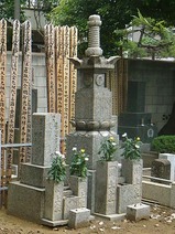 安立寺の江戸千家川上家の墓所