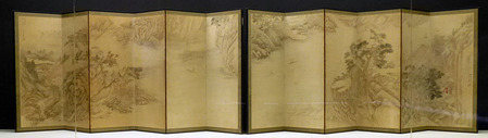 山水図屏風