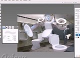 トイレトランスフォーマー、トイレトロンを描く