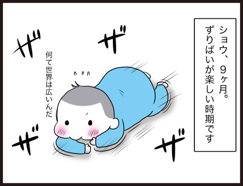 ずりばいとは思えない早さ