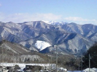 スキー帰り絶景