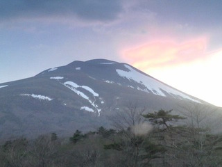 山浅間夕陽1
