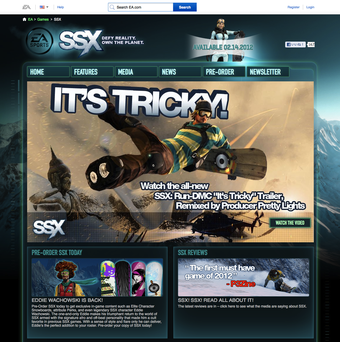 SSX  Snowboarding Video Game  EA SPORTS