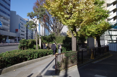 高輪大木戸(品川方面から見た全景)