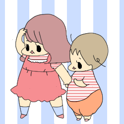 姉妹お揃いの服