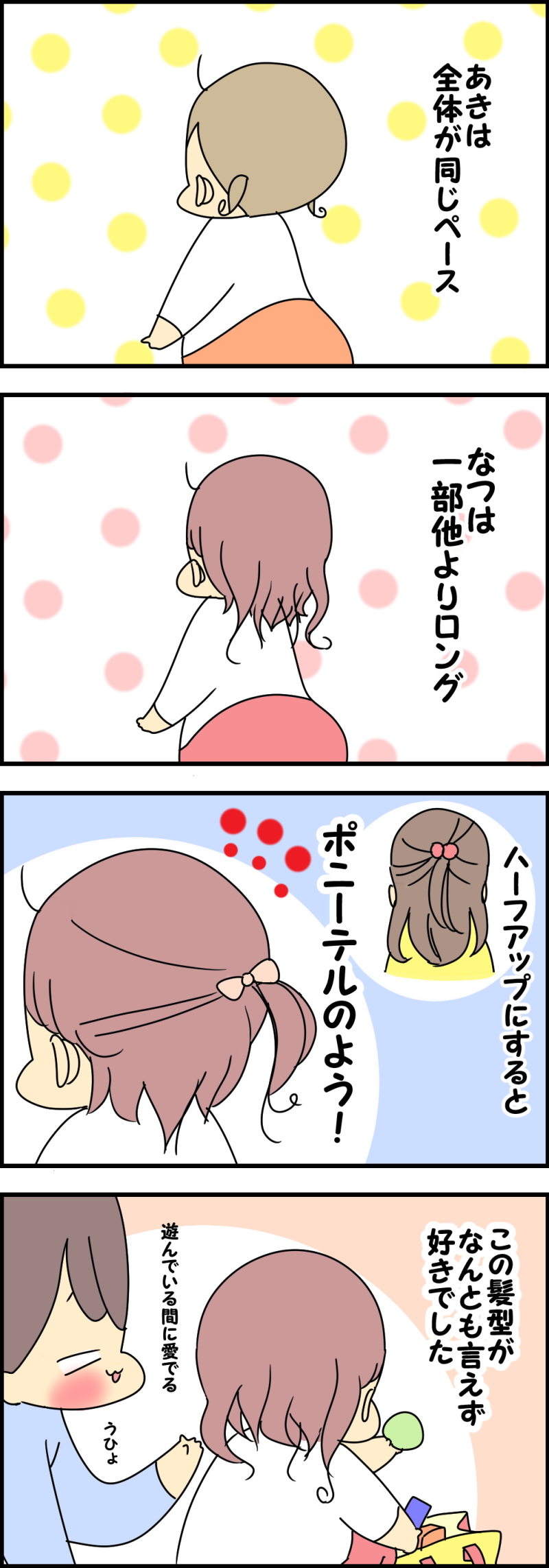 髪の伸び方