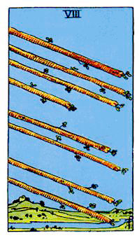 ワンドの8Eight of Wands