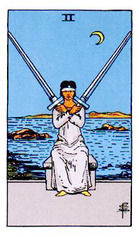 ソードの2Two of Swords