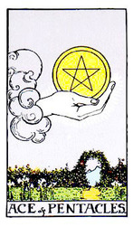 ペンタクルスのエースAce of Pentacles