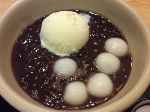 クリーム白玉ぜんざい