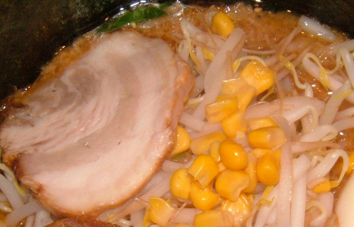 焼豚とコーン
