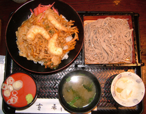 海老かき揚げ蕎麦セット