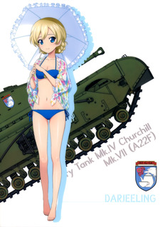 ガルパン ダージリン 水着 高画質
