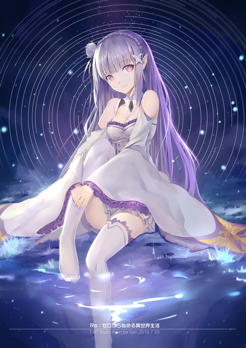 リゼロ Reゼロから始める異世界生活 エミリア EMT マジ天使 銀髪ハーフエルフ 4k 画像 壁紙