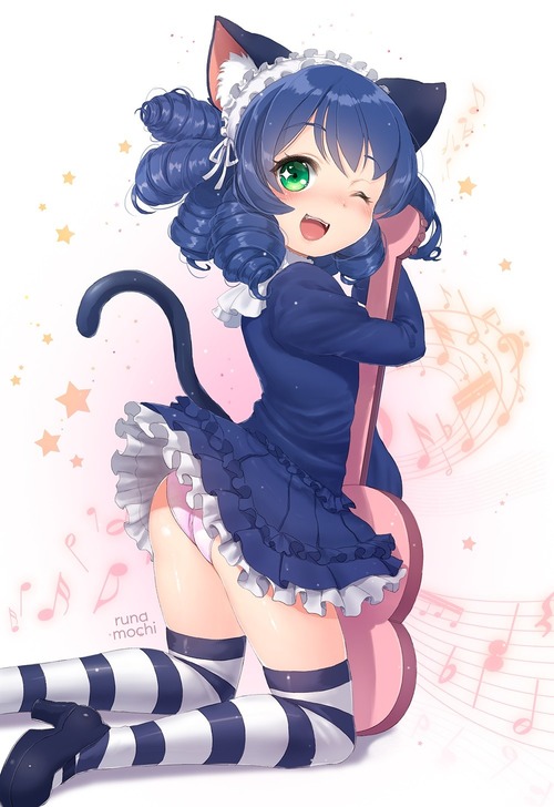 サンリオ sb69 show_by_rock ショウバイロック プラズマジカ シアン ねこみみ・尻尾 パンチラエロ 1000 1456 画像・壁紙