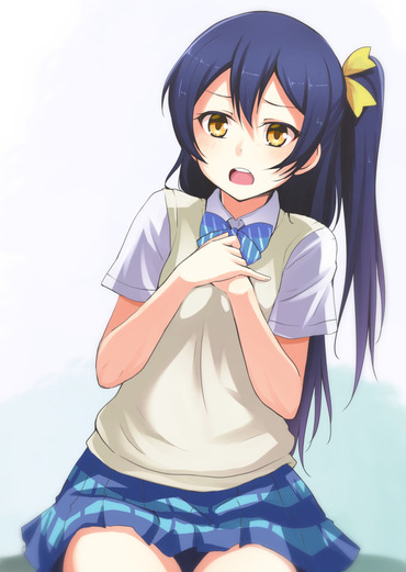 2次 ラブライブ love_live スクフェス pc スマホ 園田海未 sonoda_umi そのだうみ ポニーテール 画像 壁紙