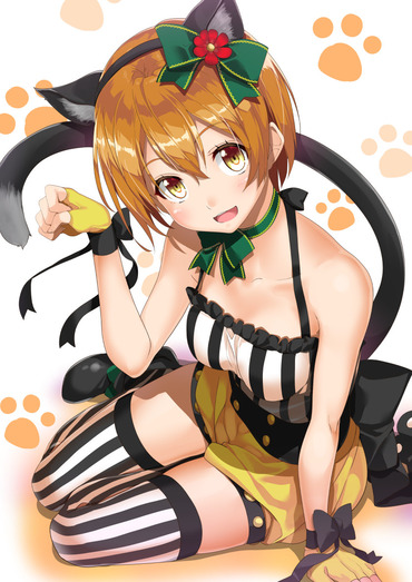 ラブライブ love_live スクフェス pc スマホ hoshizora_rin ほしぞらりん 星空凛 にゃ nekomimi ネコミミ 画像 壁紙