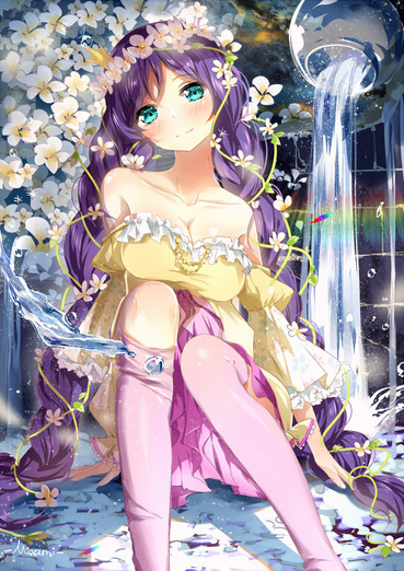 ラブライブ love_live μ's ミューズ スクフェス pc スマホ tojou_nozomi とうじょうのぞみ 東條希 のんたん 胸 谷間 画像 壁紙