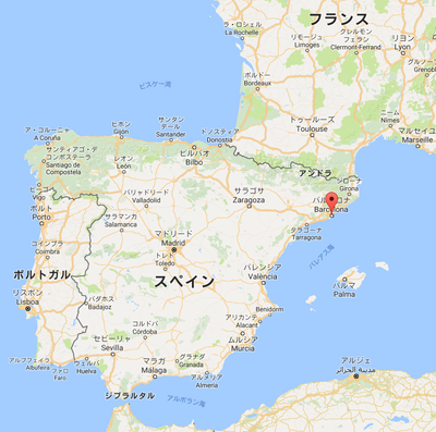 バルセロナの位置