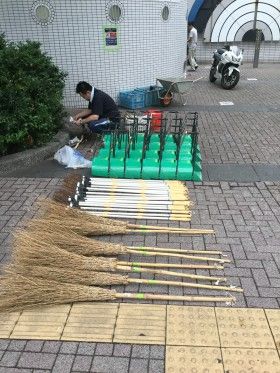 早朝清掃