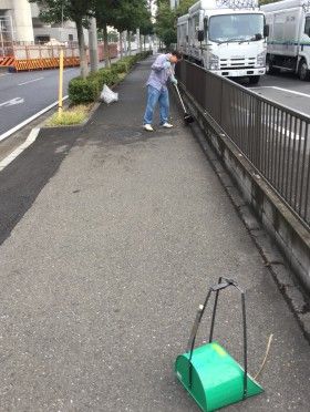新羽駅前早朝清掃