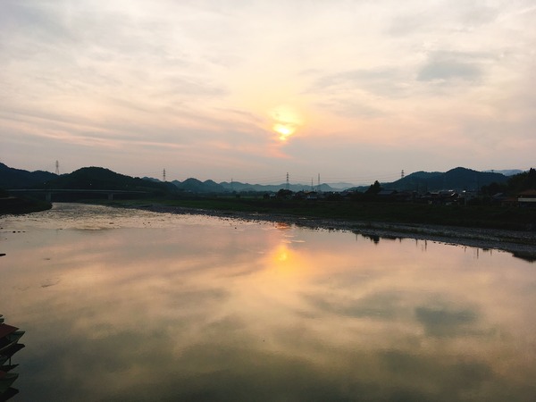 夕方の長良川が綺麗