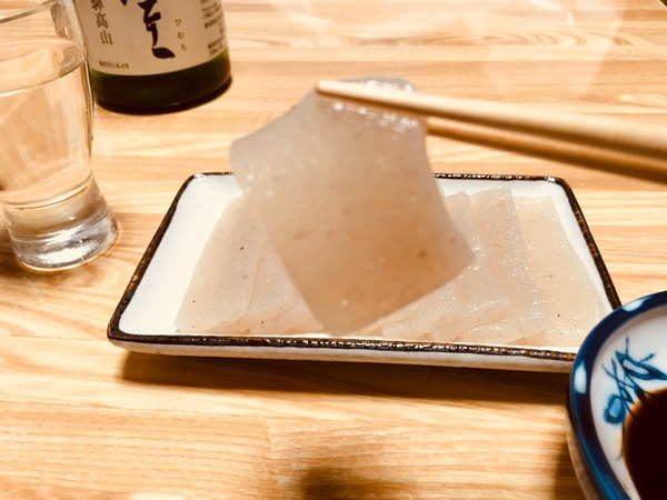 冷酒に合う和らぎ水のような喉ごしこんにゃくと純米大吟醸酒③