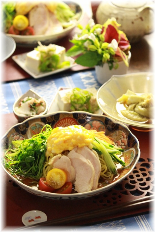 冷やし中華親子