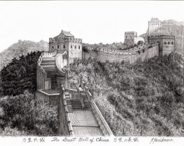 The Great Wall of China（万里长城） 万里の長城 : ネット絵師
