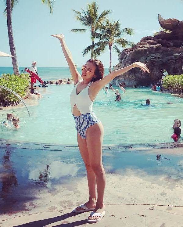 「なんの加工もしていません」加護ちゃんが種違いのガキ二匹捻り出したとは思えない即ハポBODYを披露