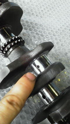 2番目ピンを硬質クロームメッキ<br>
で肉盛りSTD(φ29,990)サイズにさせて頂きました
